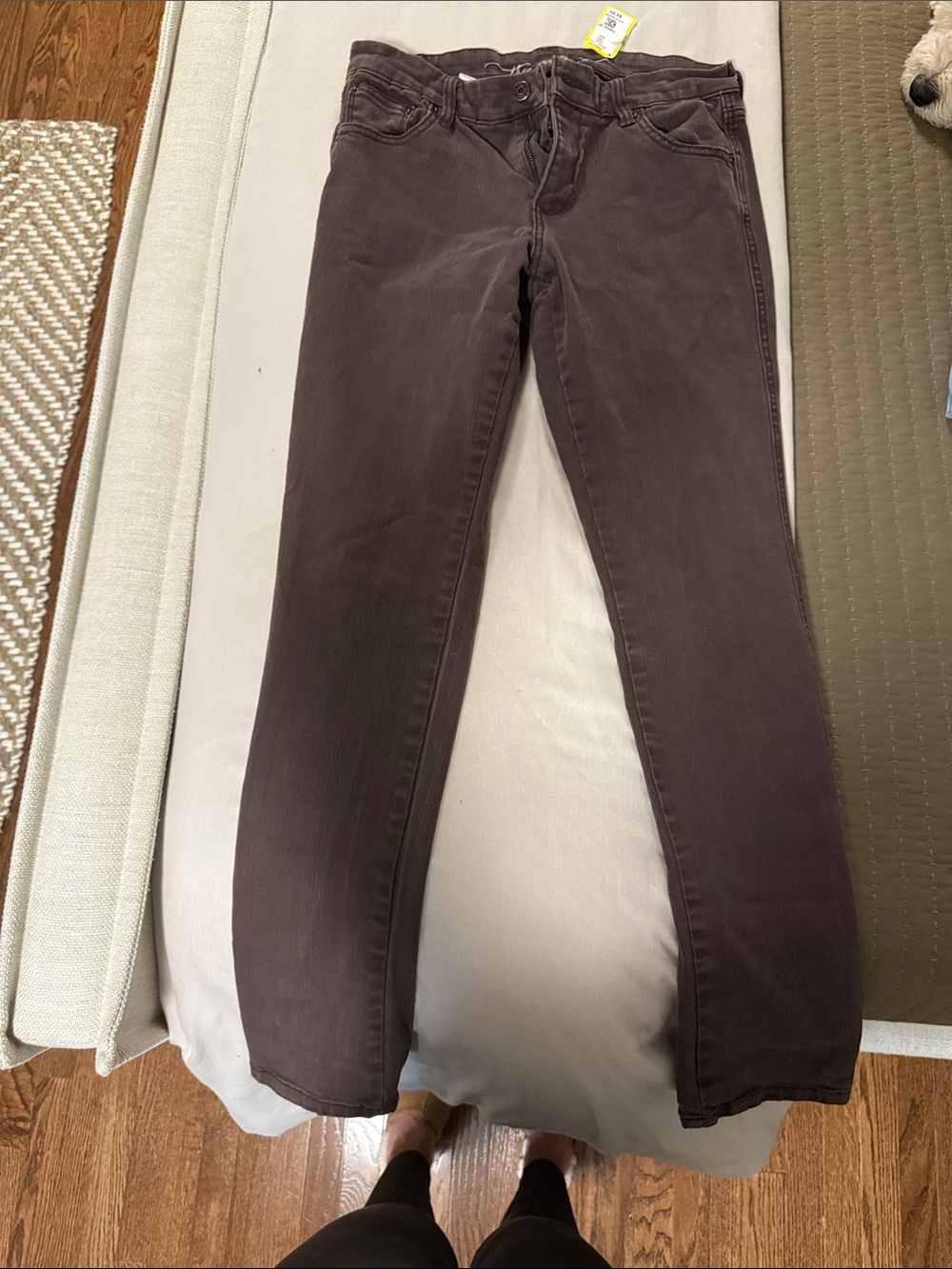 Old Navy Straight-Leg Jeans in Chocolate Brown